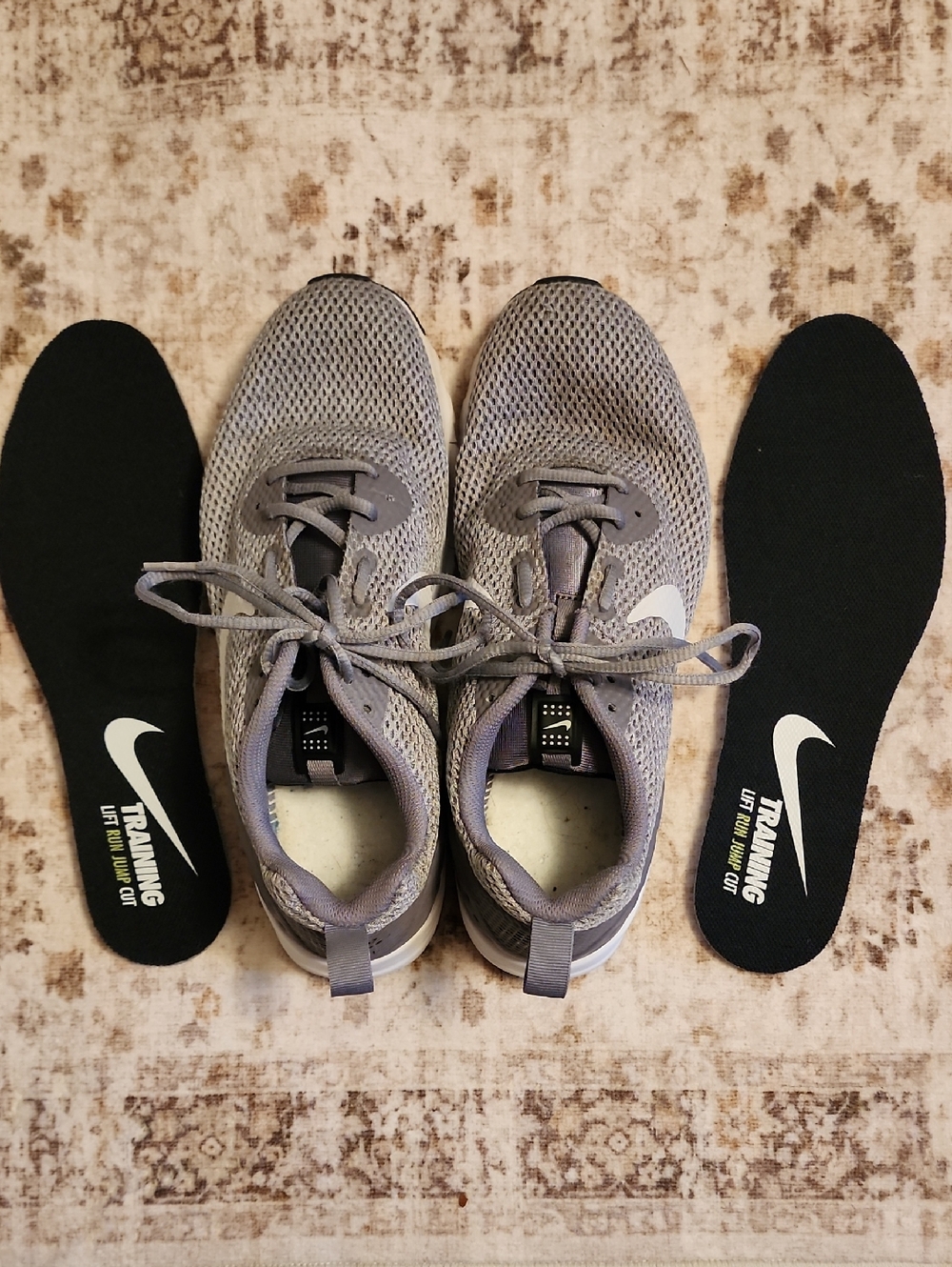 Nike Air Gray Mesh Training Sneakers Men's 10.5